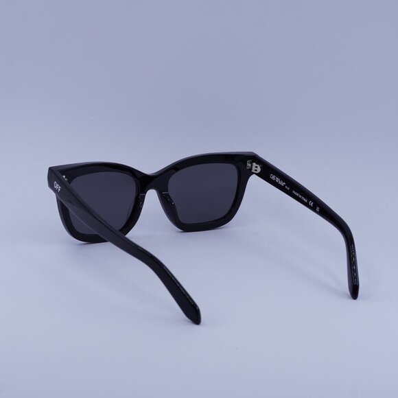 Off-White OERI143 LINCOLN 1007 Sunglasses Black Square Frame, Grey Lenses - Picture 8 of 10